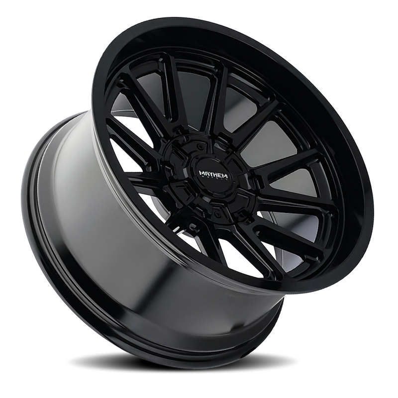 8116-2152B 20 x 10 in. 5x127-139.7 BP, -24 mm Offset & 87 mm Hub 8116 Intrepid Gloss Black Wheel