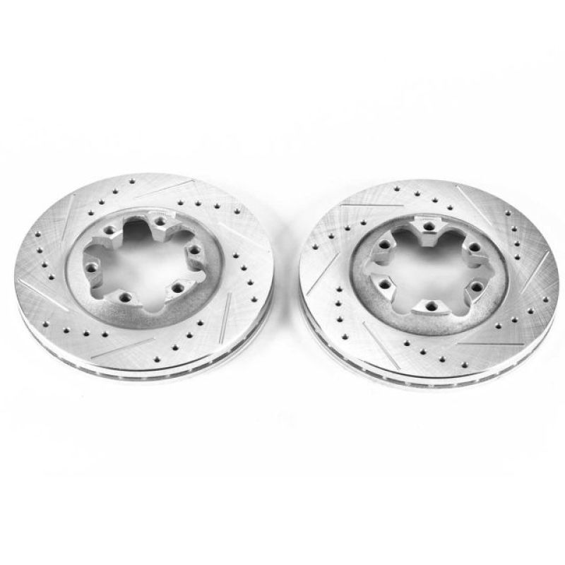 PowerStop AR8653XPR Front Evolution Drilled & Slotted Rotors for 2004-2008 Chevrolet Colorado, Pack of 2
