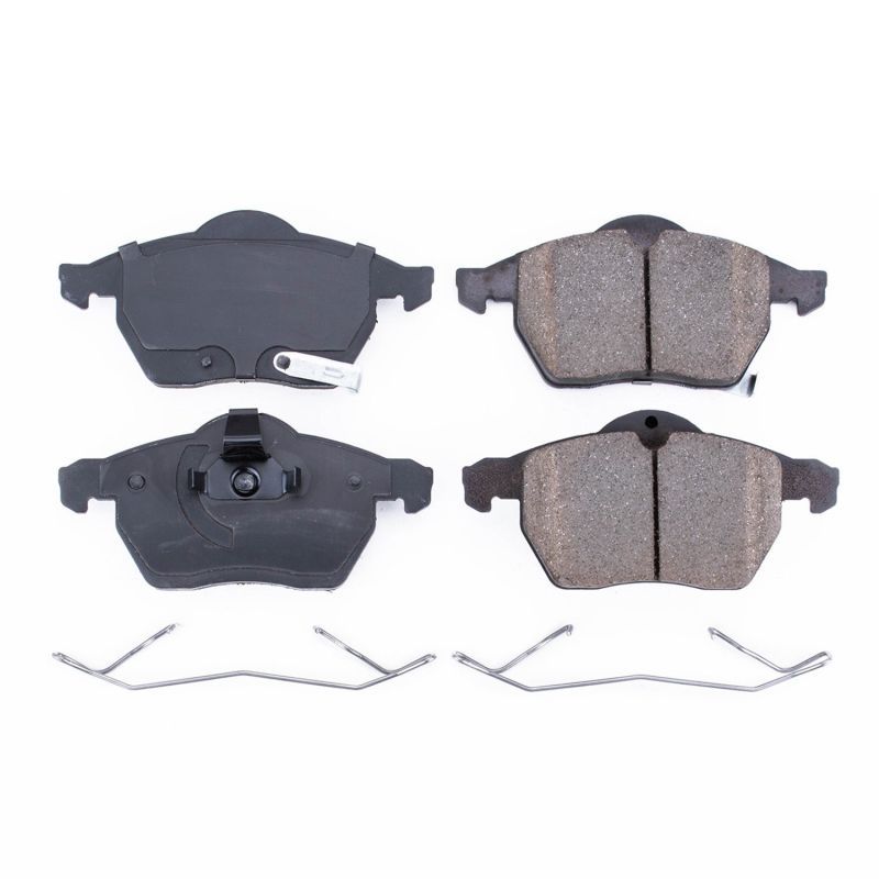 Power Stop 17-819 Front Z17 Evolution Ceramic Brake Pad with Hardware for 1999-2003 Saab 9-3