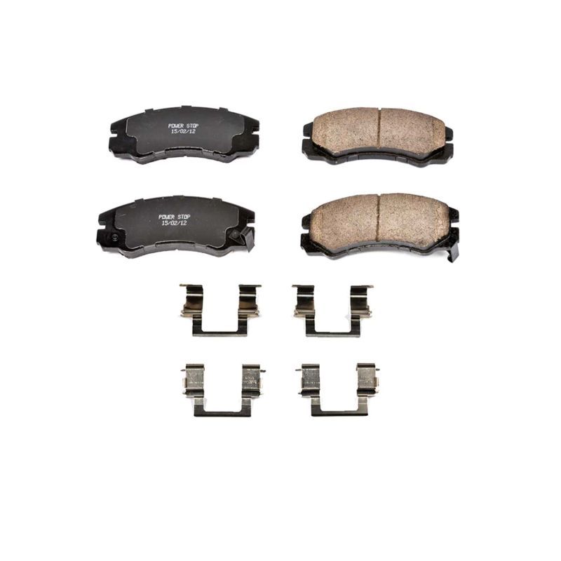 Power Stop 17-579 Front Z17 Evolution Ceramic Brake Pad with Hardware for 1996-1999 Acura SLX
