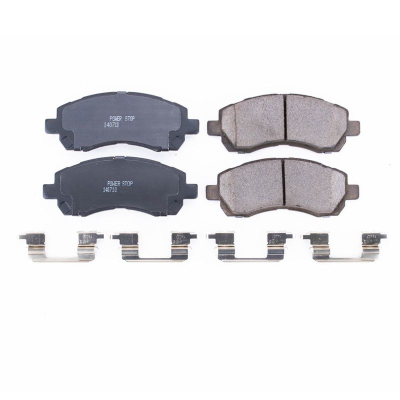 Power Stop 17-722 Front Z17 Evolution Ceramic Brake Pad with Hardware for 1997-2001 Subaru Impreza