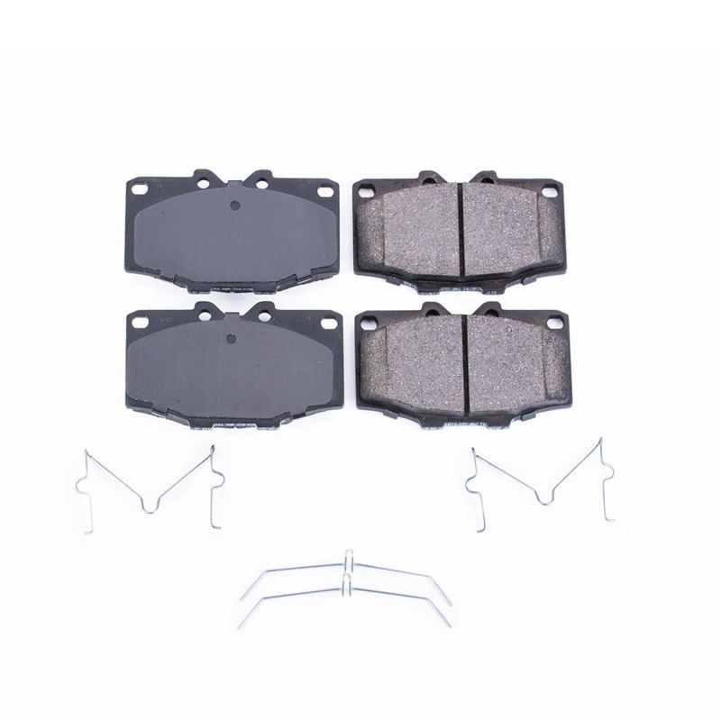 Power Stop 17-137 Front Z17 Evolution Ceramic Brake Pad with Hardware for 1987-1988 Toyota 4Runner