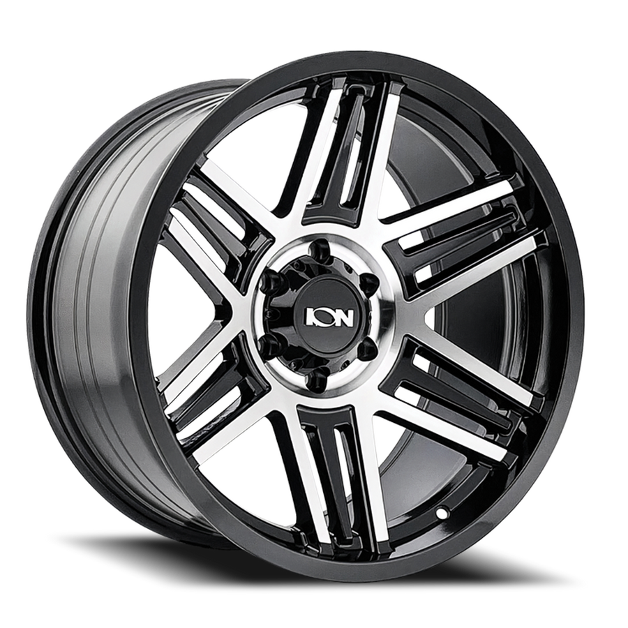 147-2970BM18 20 x 9 & 8 x 170 Bolt Pattern - 18 mm Offset & 125.2 mm Hub Black Machined Wheel