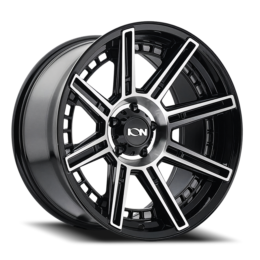 149-2181B 20 x 10 & 8 x 165.1 Bolt Pattern - 24 mm Offset & 125.2 mm Hub Black Machined Wheel