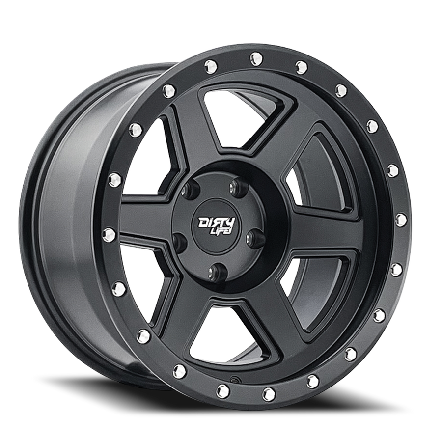 9315-2136MB 20 x 10 Compound & 6-135 Bolt Pattern - 25 mm Offset 87.1 mm Hub Matte Black Wheel