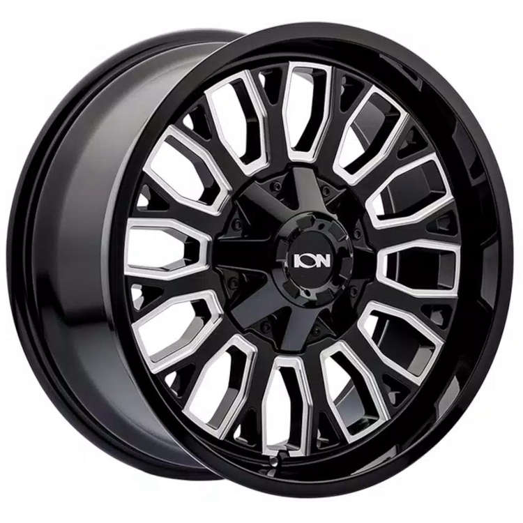 152-2970M 20 x 9 & 8 x 170 Bolt Pattern - 0 mm Offset & 125.2 mm Hub Black Milled Wheel