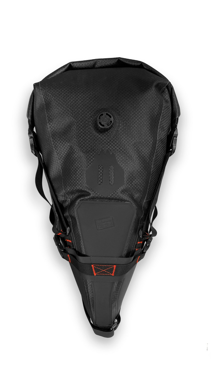 200065001 Roll-Top Saddle Bag, Black