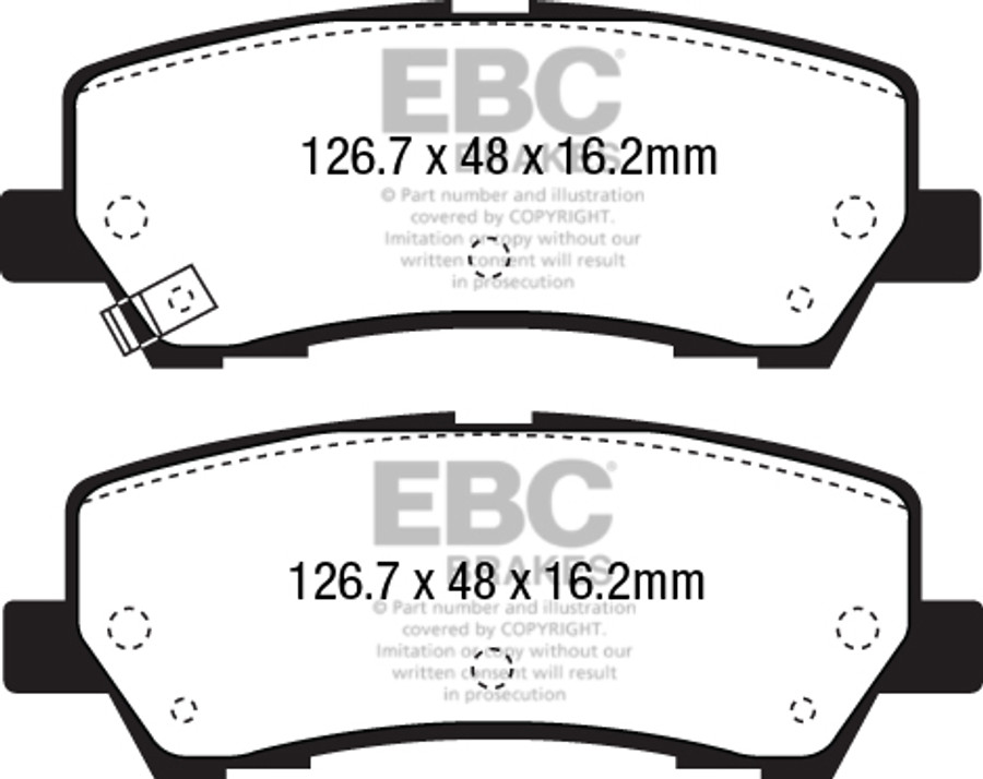 DP53043NDX Performance Bluestuff Rear Brake Pads for 2015 Plus Ford Mustang 5.0L