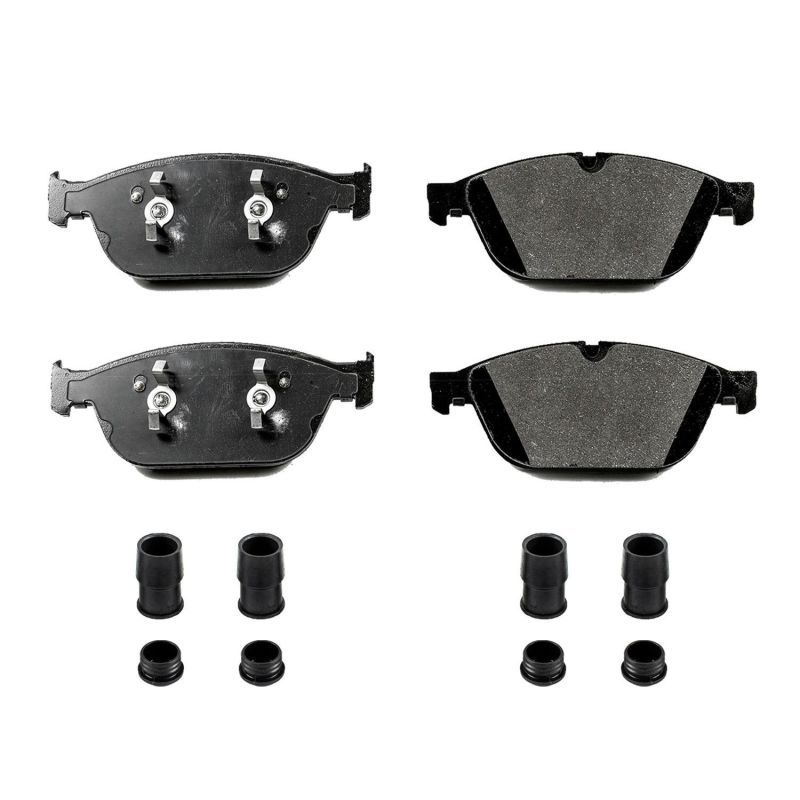 Power Stop 17-1546 Front Z17 Evolution Ceramic Brake Pad with Hardware for 2011-2018 Audi A8 Quattro