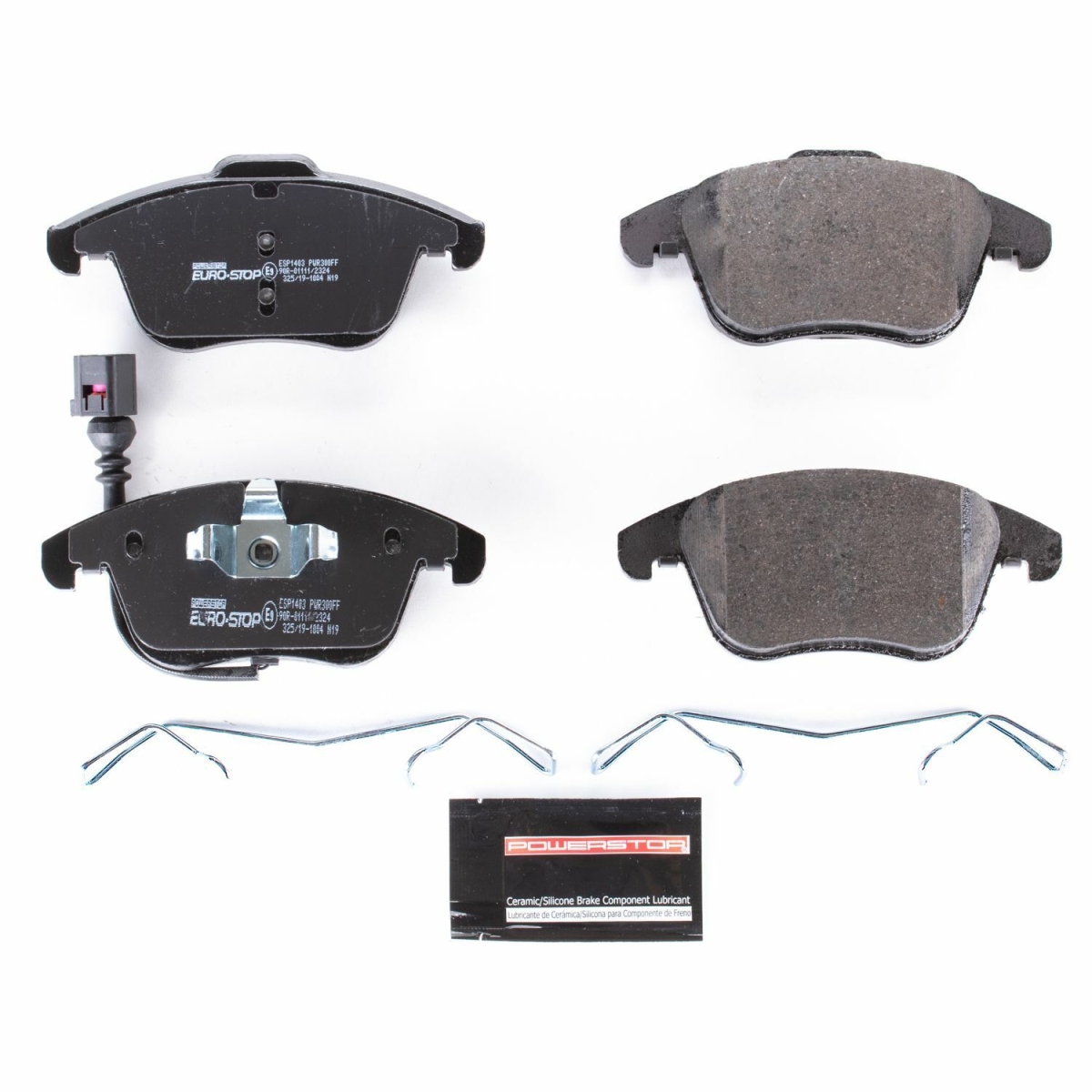 Power Stop ESP1403 Front Euro-Stop Brake Pad for 2017-2018 Volkswagen Tiguan Limited