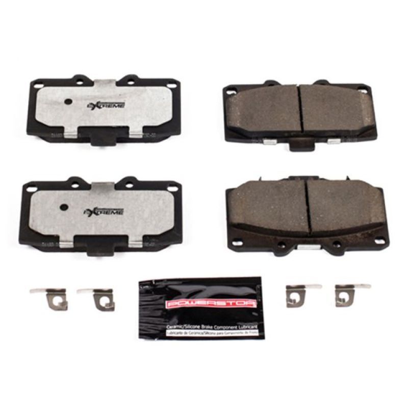 Power Stop Z26-1182 Front Z26 Extreme Street Brake Pad with Hardware for 2006-2007 Subaru Impreza