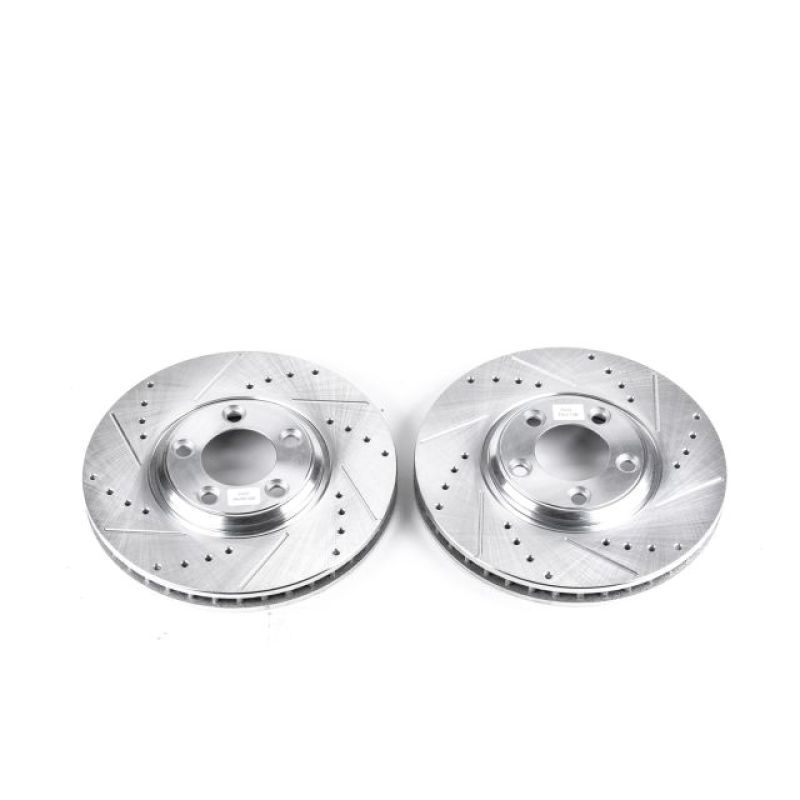 Front Evolution Drilled & Slotted Rotor for 2002-2005 Ford Thunderbird - Set of 2
