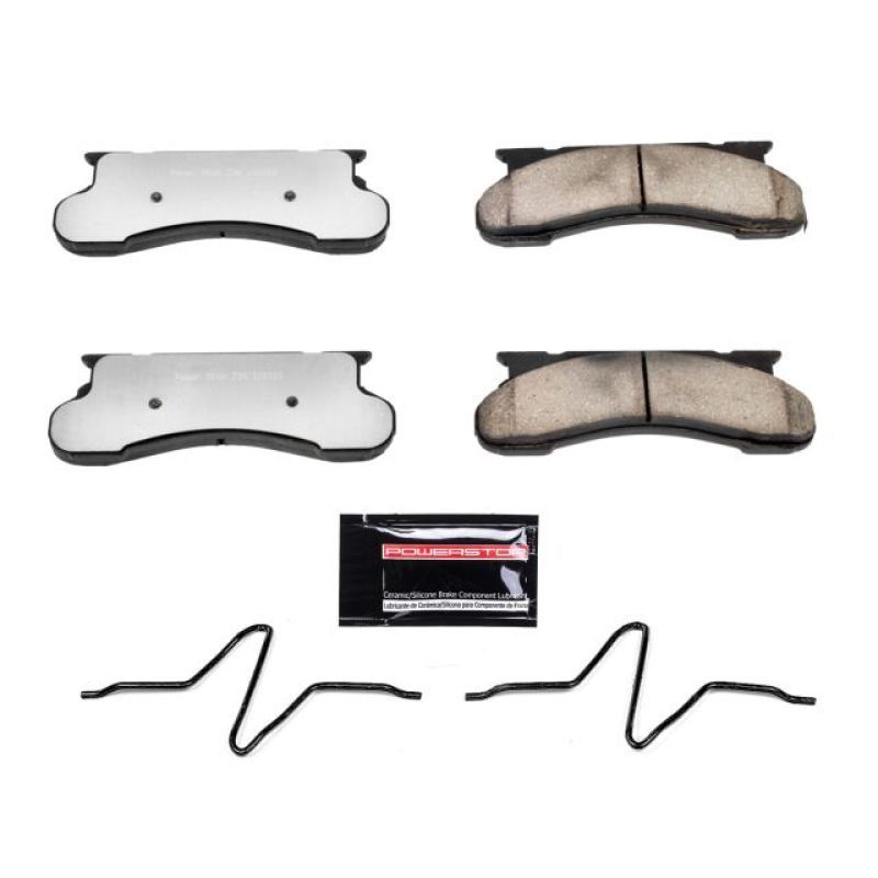 PowerStop Z36-450 Front Z36 Truck & Tow Brake Pad with Hardware for 1976-1991 Ford E-250