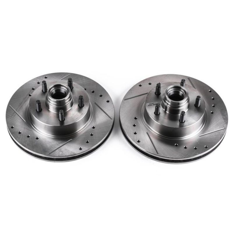 PowerStop AR8551XPR Front Evolution Drilled & Slotted Rotor for 1995-2001 Ford Explorer - Set of 2