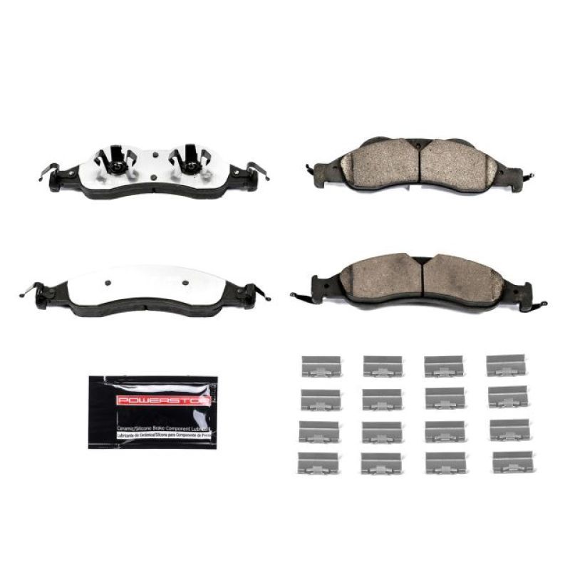 PowerStop Z36-1278 Front Z36 Truck & Tow Brake Pad with Hardware for 2007-2009 Ford Expedition