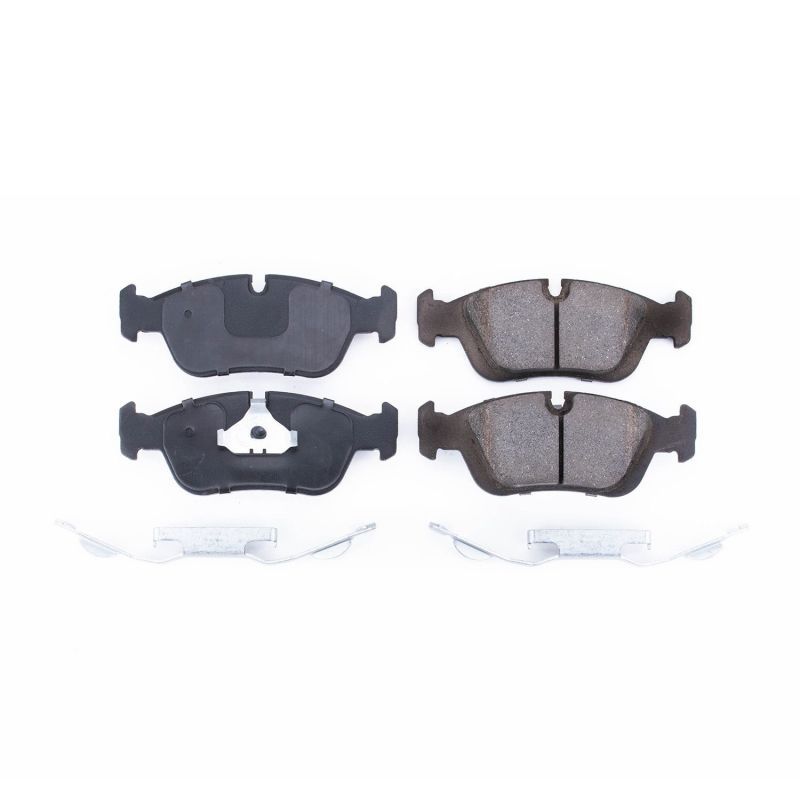 PowerStop 17-558 Front Z17 Evolution Ceramic Brake Pad with Hardware for 1991-1998 BMW 318i