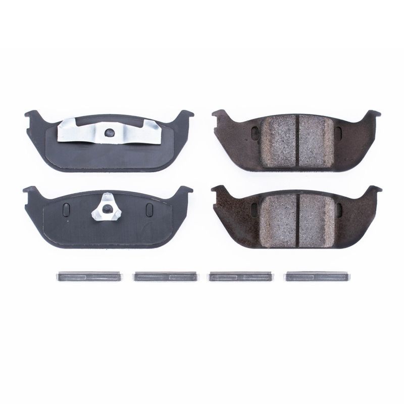 PowerStop 17-952 Rear Z17 Evolution Ceramic Brake Pad with Hardware for 2003-2005 Lincoln Aviator Base