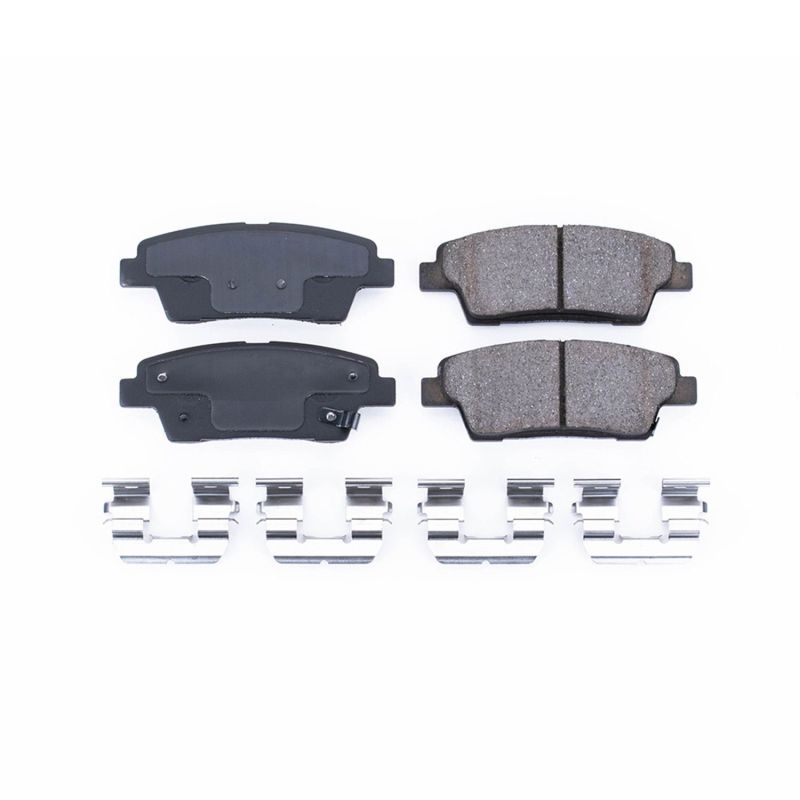 PowerStop 17-1551 Rear Z17 Evolution Ceramic Brake Pad with Hardware for 2017-2020 Genesis G80 5.0