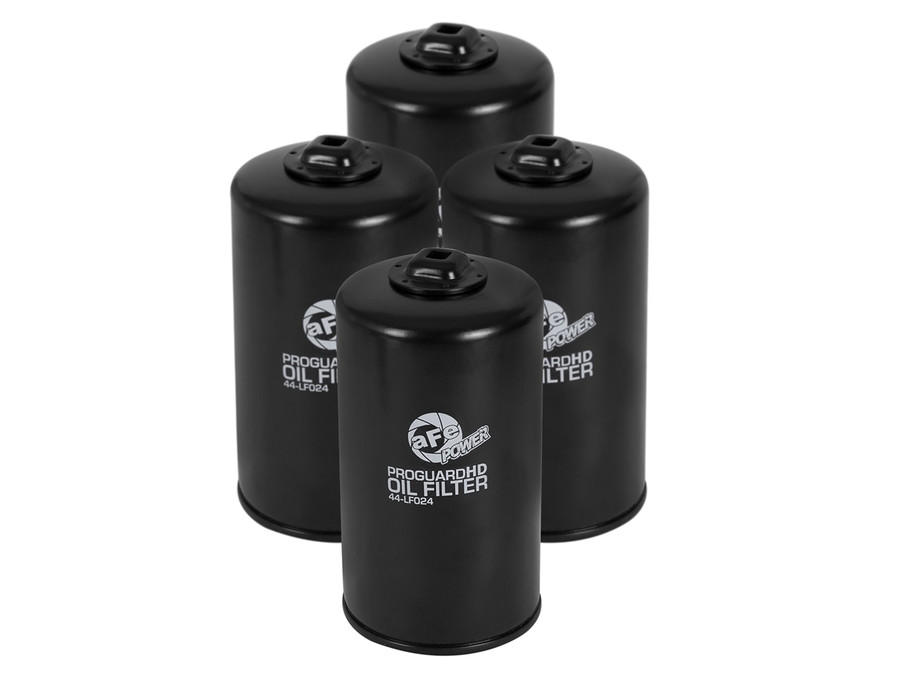 aFe Power 44-LF024-MB Pro Guard D2 Oil Filter for 2011-2017 Ford Diesel Trucks V8 6.7L - Pack of 4