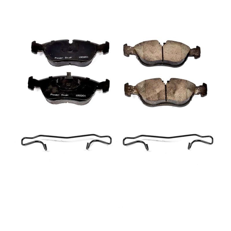 PowerStop 17-618 Front Z17 Evolution Ceramic Brake Pad with Hardware for 1993-1997 Volvo 850