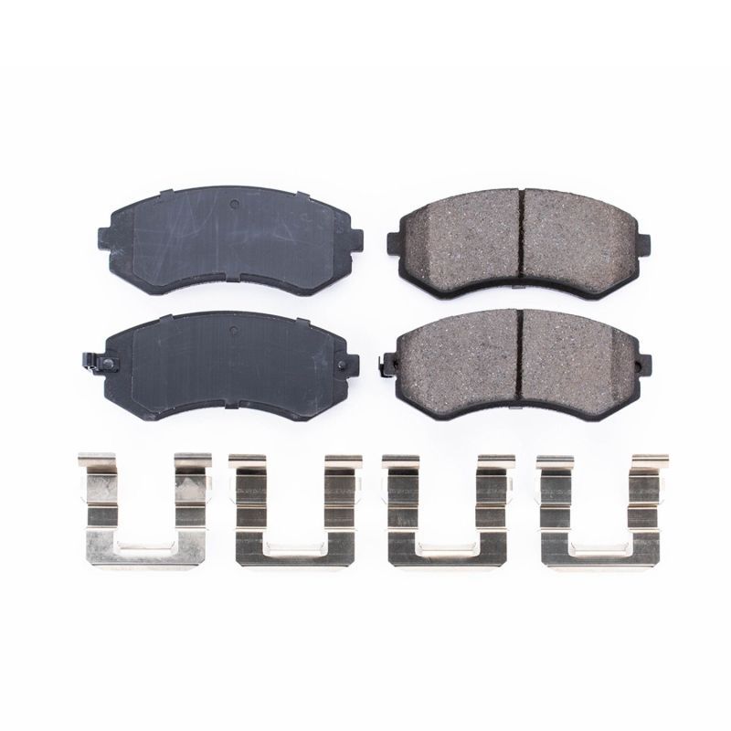 PowerStop 17-422 Front Z17 Evolution Ceramic Brake Pad with Hardware for 1989-1996 Nissan 240SX