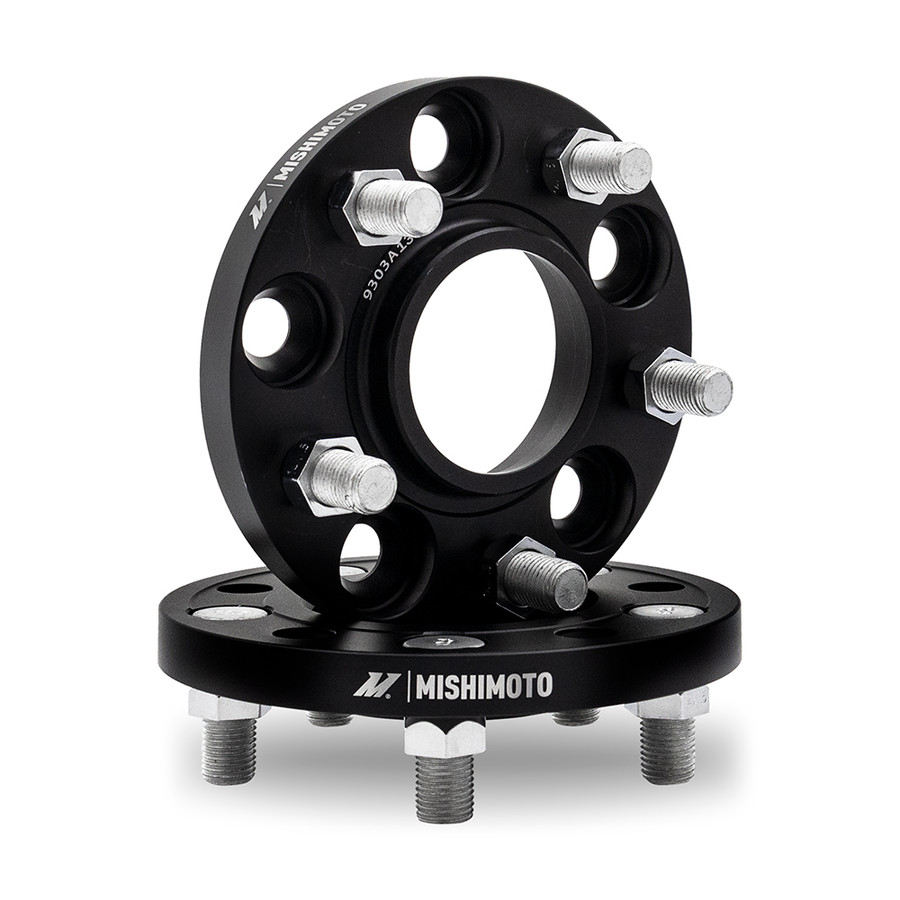 MMWS-012-150BK 5 x 114.3-64.1 CB & M14 x 1.5-15 mm Wheel Spacers for 2017-2019, 2022 Tesla 3 Base, Black