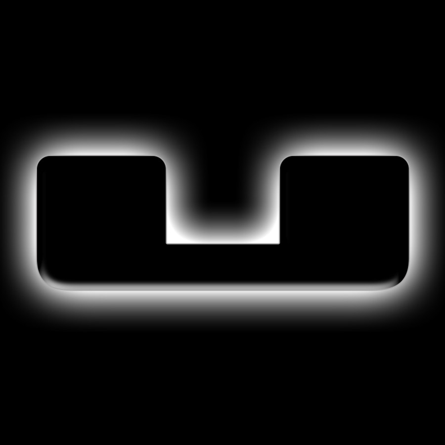 3141-U-001 Universal Illuminated Emblems LED Letter Decals - Matte Black Surface - U -  ORACLE LIGHTING