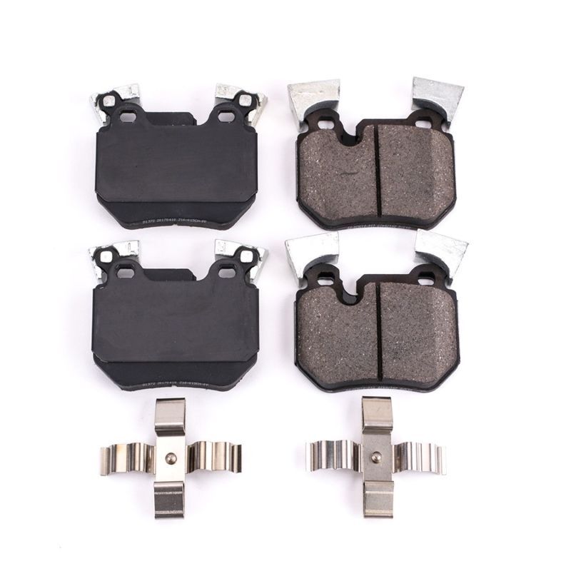PowerStop 17-1372 Rear Z17 Evolution Ceramic Brake Pad with Hardware for 2008-2013 BMW 135i Base