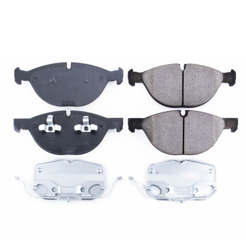 PowerStop 17-1381 Front Z17 Evolution Ceramic Brake Pad with Hardware for 2011-2018 BMW X5