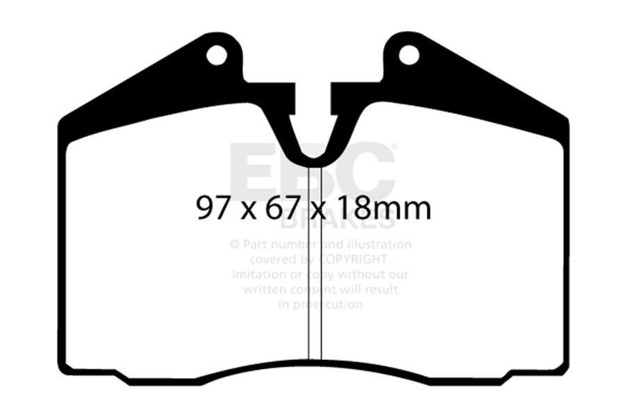 DP4612R 3.4 Yellowstuff Front & Rear Brake Pads for 1989-1995 Ferrari 348