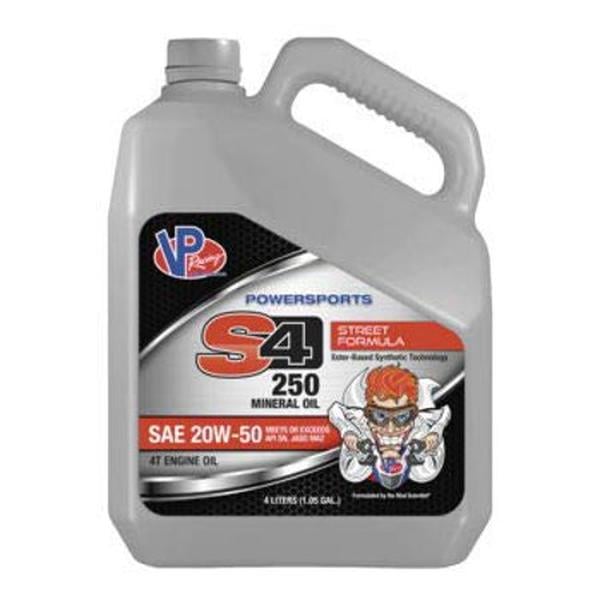 VP7140504 S4 500 Semi-Synthetic Street Engine Oil - 20W50 - 4 Liter -  VP Racing Lubricants