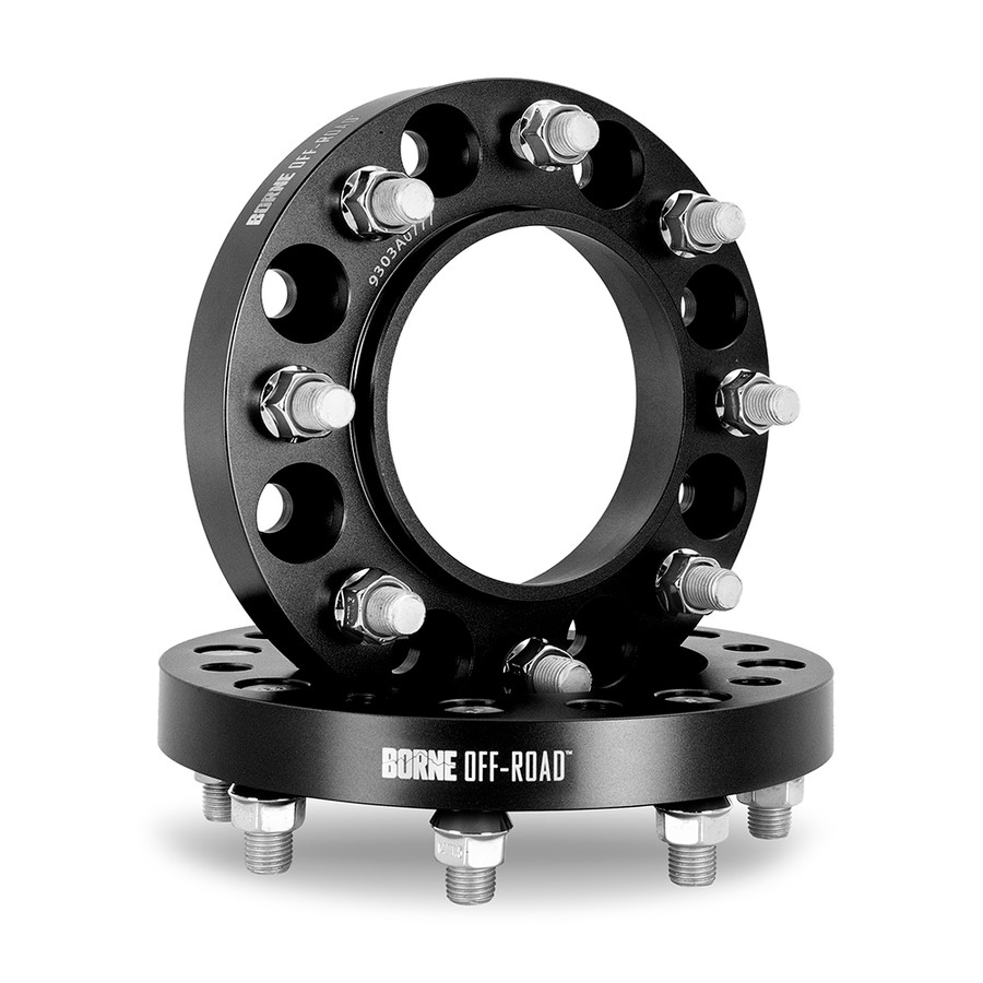 BNWS-009-250BK Borne Off-Road Wheel Spacers 8x180 124.1 25 M14, Black