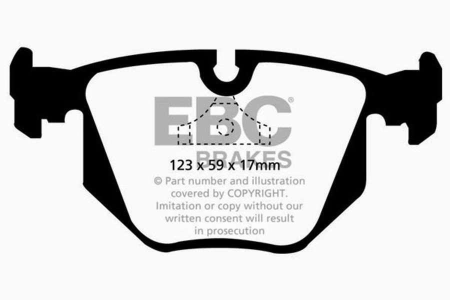 DP3871C 1994-1999 BMW M5 3.8 E34 Redstuff Rear Brake Pads