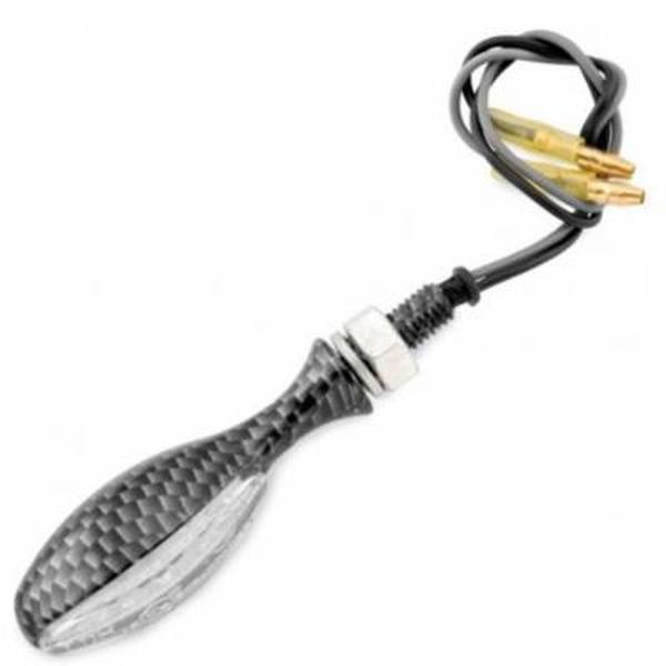 BikeMaster Torpedo LED Turn Signal - Carbon