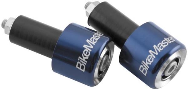 152129 Anodized Aluminum Bar End - Blue - Set of 2