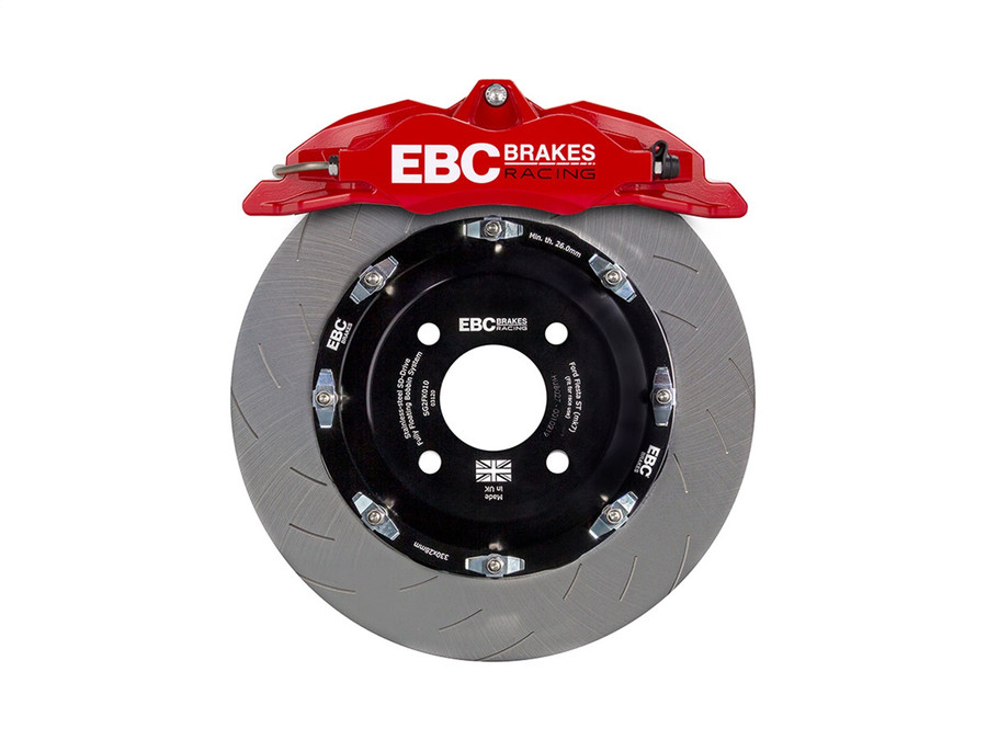 Picture of EBC BBK003RED-1 Racing 1992-2000 BMW M3 E36 Red Apollo-4 Calipers 330mm Rotors Front Big Brake Kit