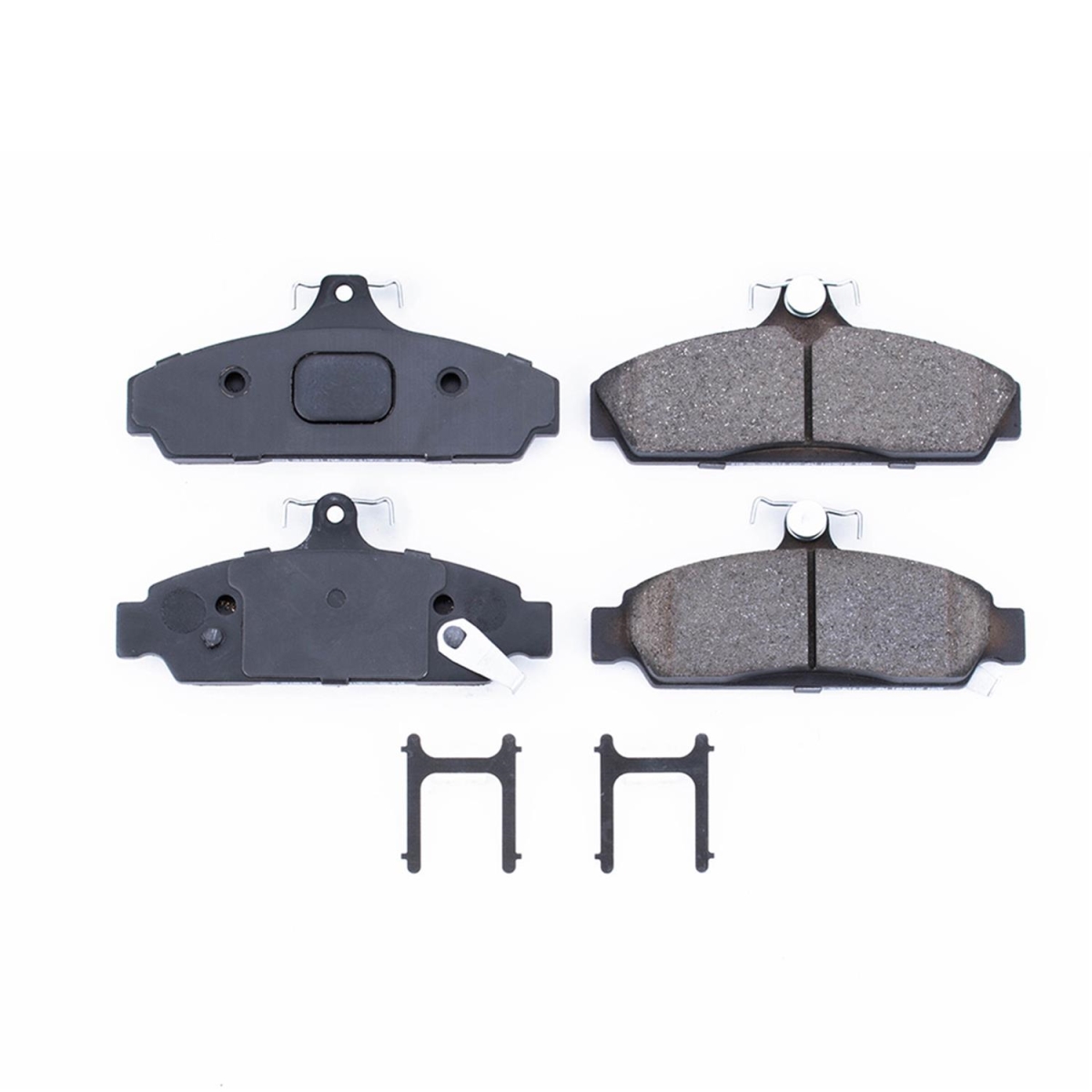PowerStop 17-294 1984-1987 Chevrolet Corvette Front Z17 Evolution Ceramic Brake Pads with Hardware