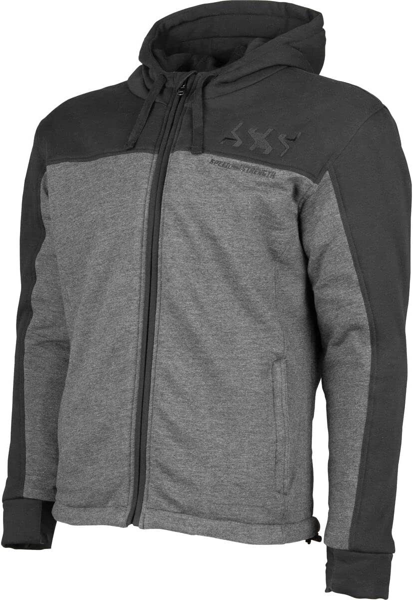 Hammer Down Armored Hoody, Black & Grey - Small