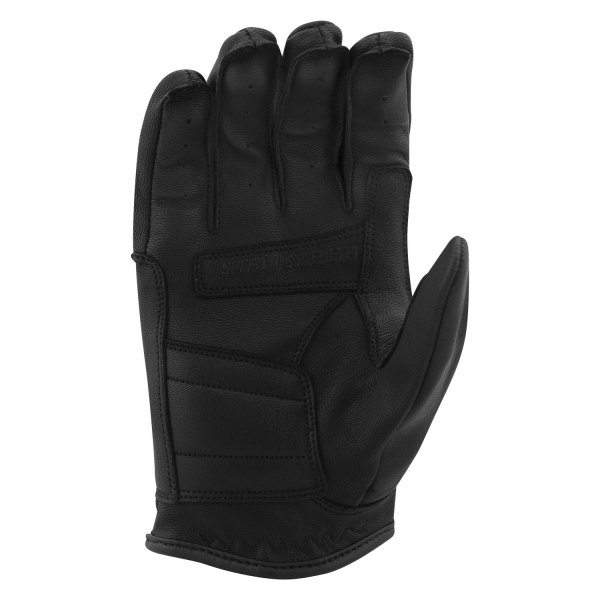 Off the Chain Leather Gloves, Black - 2XL