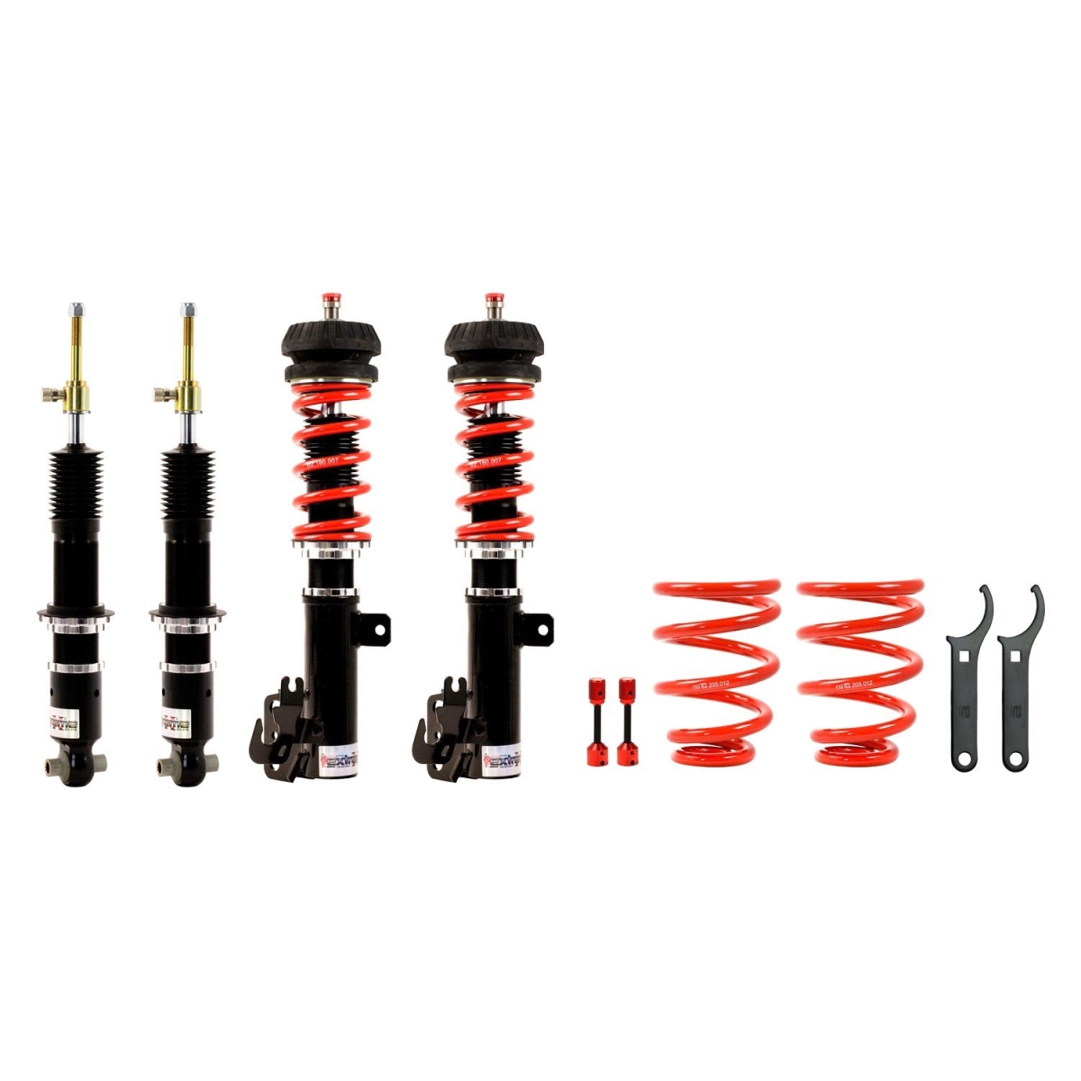 ped-160064 1-3 x 1-3 in. Extreme XA Front & Rear Lowering Coilover Kit for 2006-2009 Pontiac G8