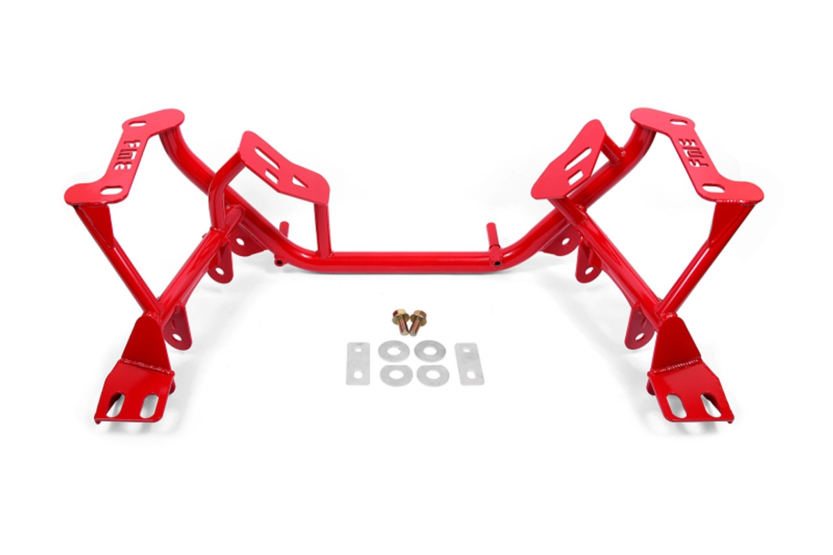 KM741R K-Member with Standard Version & Coilover Version for 1996-04 Edge Mustang - Red