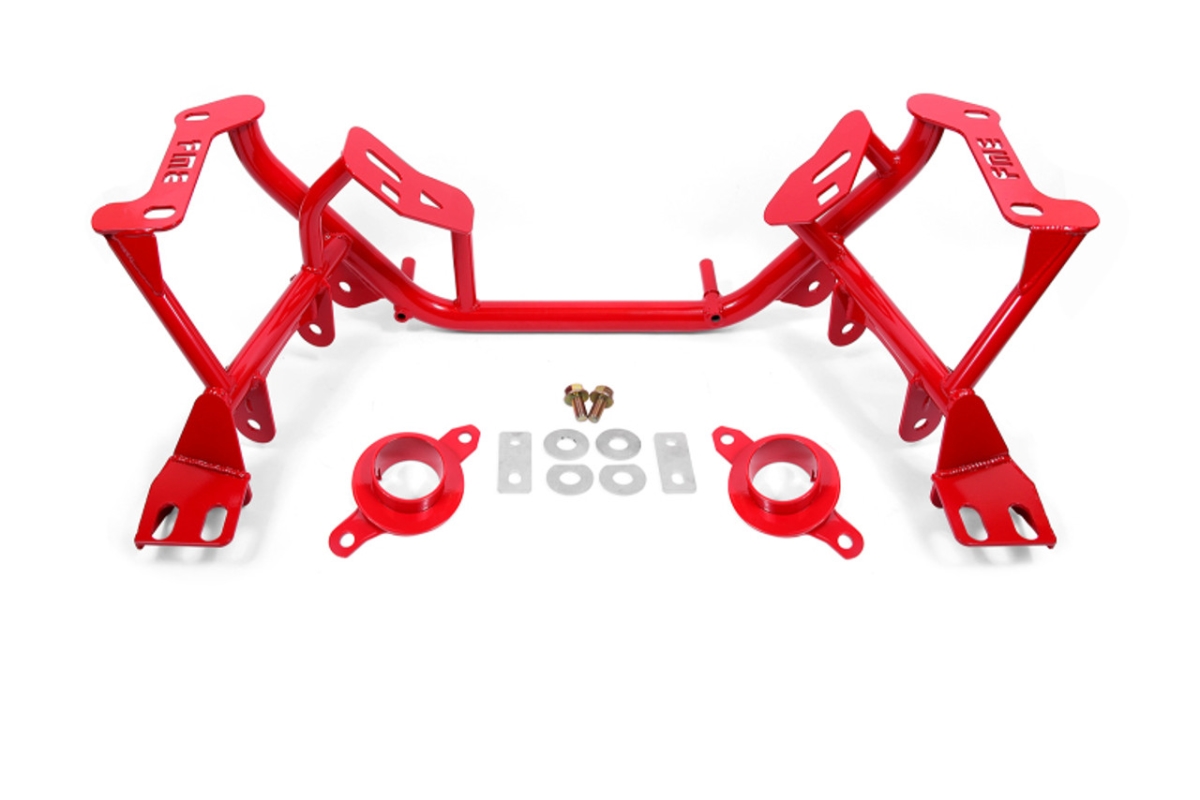 KM742R K-Member with Standard Version with Spring Perches for 1996-04 Ford Mustang - Red