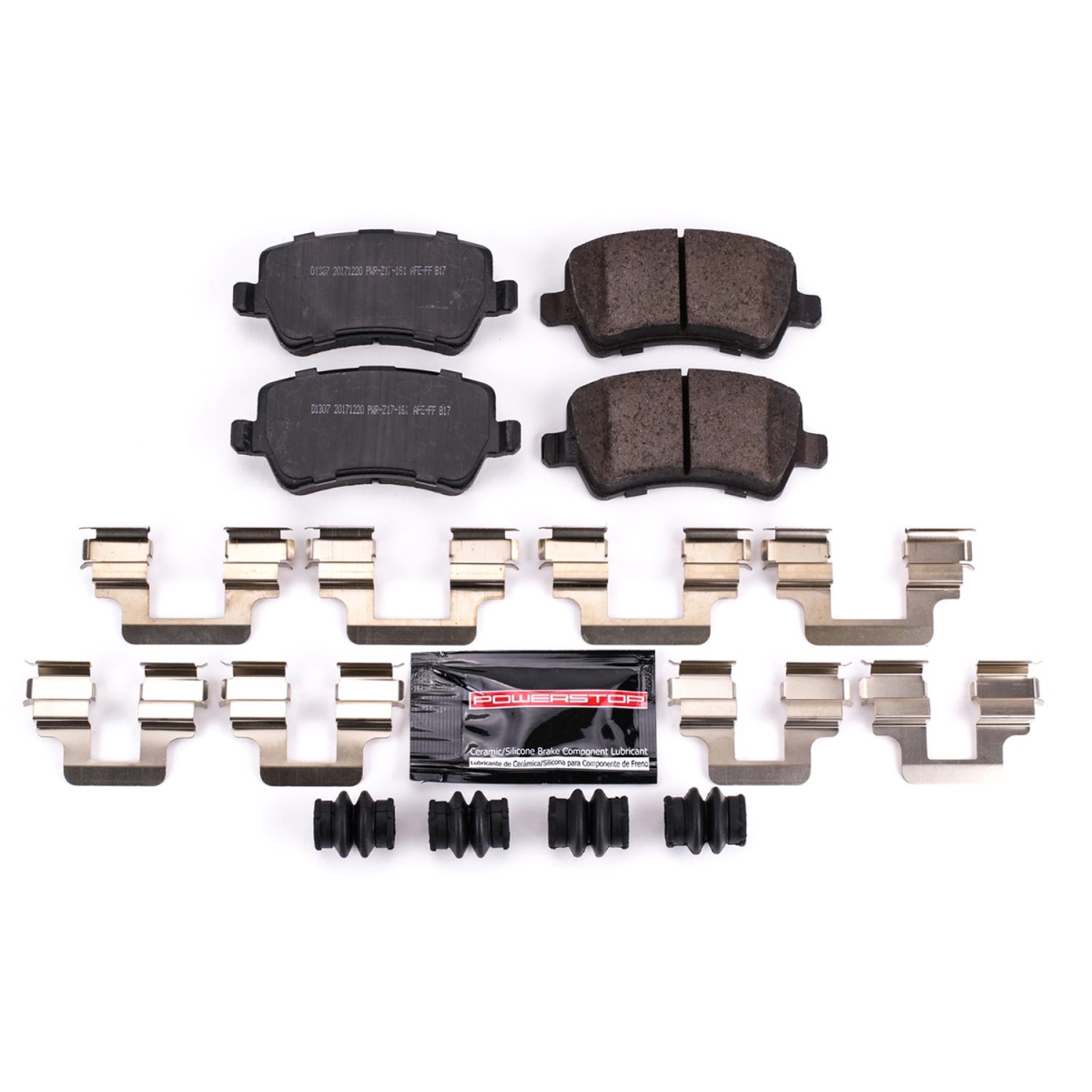 PowerStop Z23-1307 Rear Z23 Evolution Sport Brake Pads with Hardware for 2013-15 Land Rover LR2
