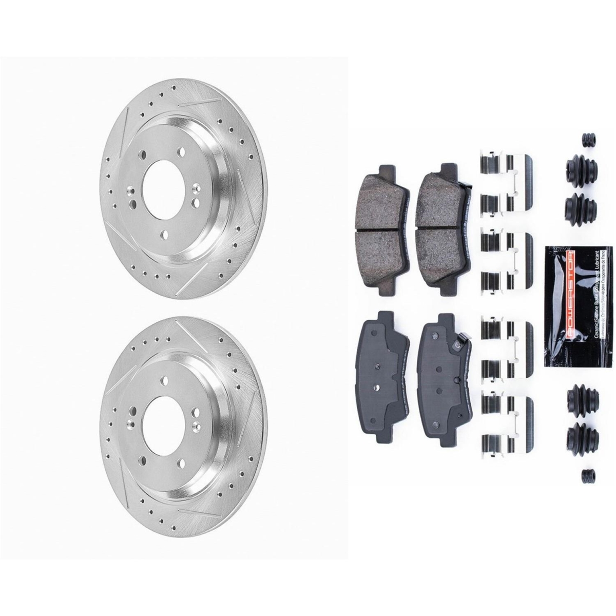 PowerStop K6985 Rear Z23 Evolution Sport Brake Kit for 2015 Hyundai Sonata