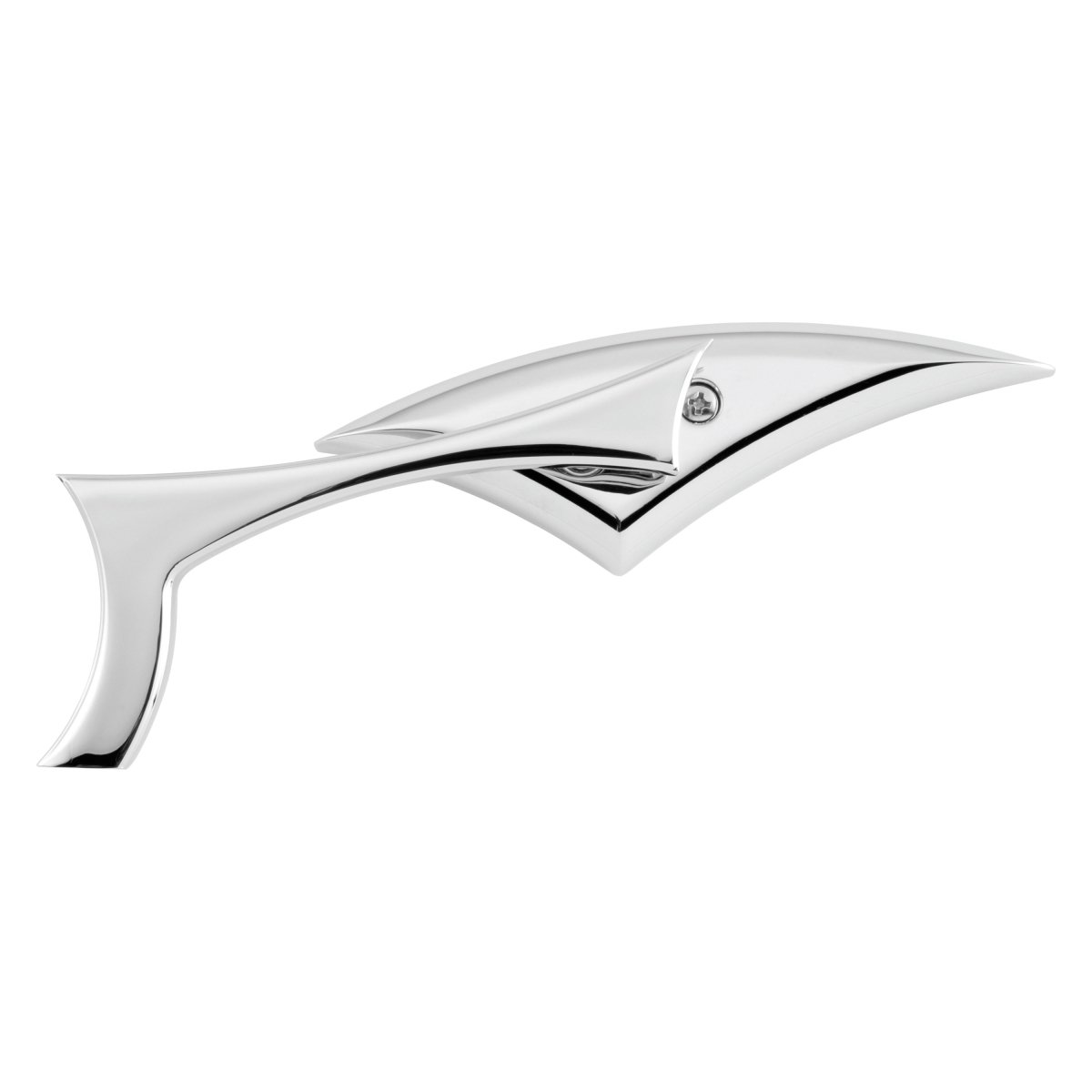Picture of Bike Master 600268 Aluminum & Chrome Sickle Mirrors with 10 mm&#44; Yam 10mm & HD Adapters- Set of 2