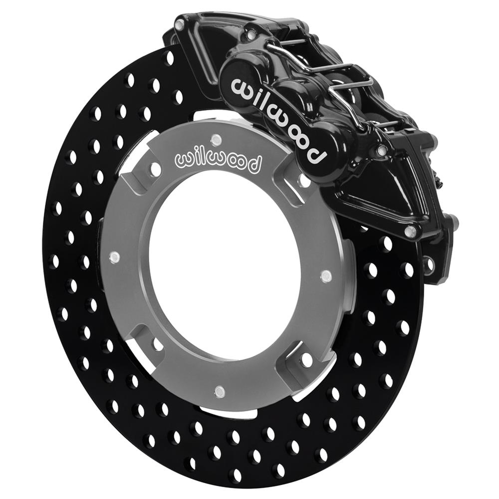 140-16628-D 11.25 in. Black 6-Piston Front Kit with Drilled Rotors for 2017-2021 Can-Am X3RS