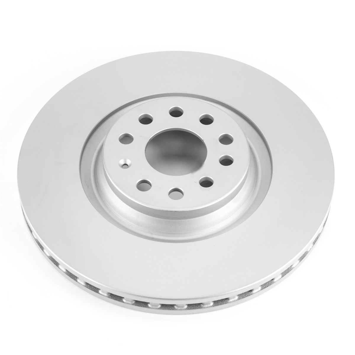 PowerStop EBR1497EVC Front Evolution High Carbon Geomet Coated Brake Rotor for 2015-18 Audi S3