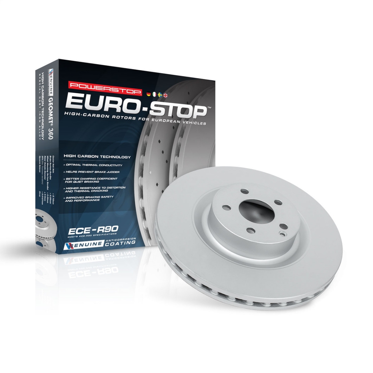 PowerStop EBR1484EVC Front Right Evolution Coated Brake Rotor for 2015-20 BMW M4