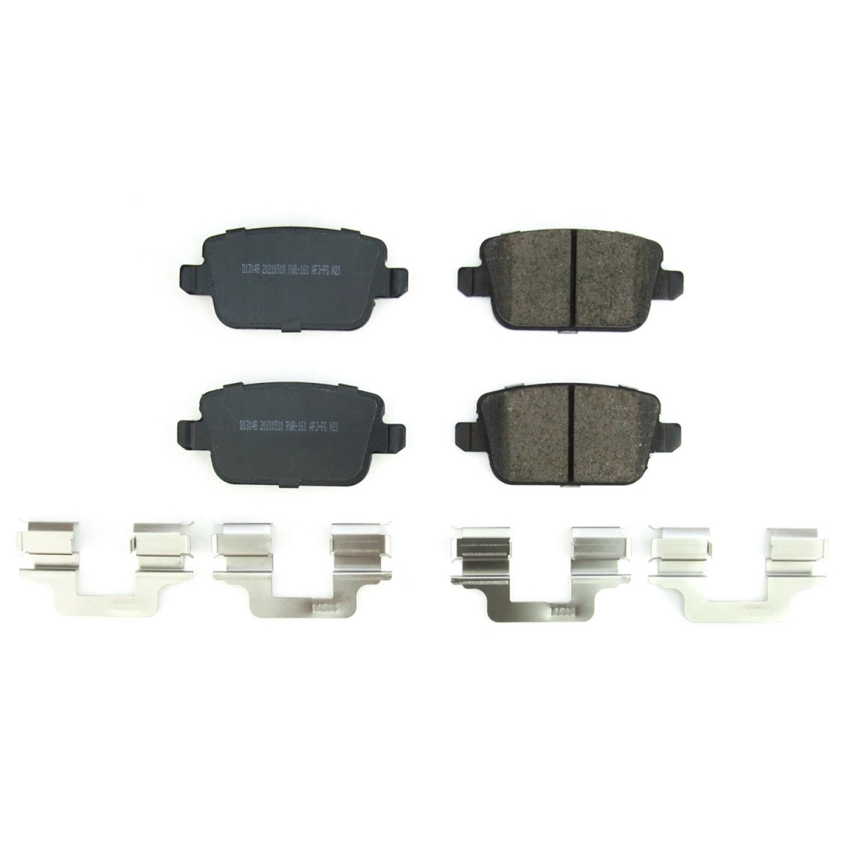 PowerStop 17-1314B Rear Z17 Evo Ceramic Brake Pads with Hardware for 2008-12 Land Rover LR2