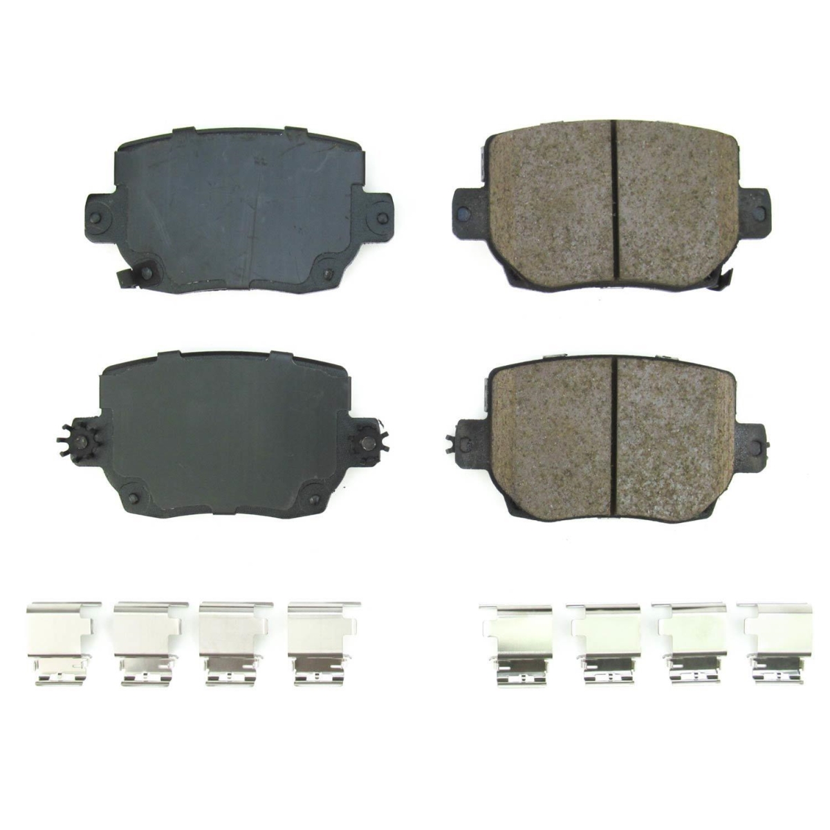 Rear Z17 Evo Ceramic Brake Pad with Hardware for 2020-21 Tesla Y